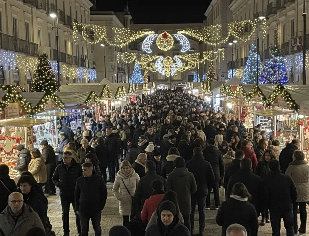 Luminarie a Lamezia: fotografia d’atmosfera